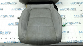 Honda Accord 18-22 passenger seat upholstery gray leather, heated, ventilated, water contact, cracked, cleanable