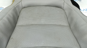 Honda Accord 18-22 passenger seat upholstery gray leather, heated, ventilated, water contact, cracked, cleanable