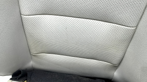 Honda Accord 18-22 passenger seat upholstery gray leather, heated, ventilated, water contact, cracked, cleanable