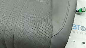 Honda Accord 18-22 passenger seat upholstery gray leather, heated, ventilated, water contact, cracked, cleanable