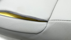 Honda Accord 18-22 passenger seat upholstery gray leather, heated, ventilated, water contact, cracked, cleanable
