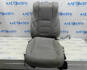 Driver's seat upholstery Honda Accord 18-22 gray leather, heated, for ventilation, contact with water, for dry cleaning, torn