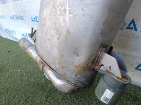 Exhaust pipe with barrel BMW X3 G01 18-22 2.0T with valve, dented, rusty