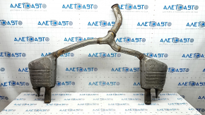 Muffler rear part with barrels Mercedes C-class W205 300 15-18 rusty