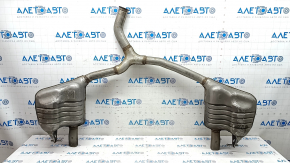Muffler rear part with barrels Mercedes C-class W205 300 15-18 rusty