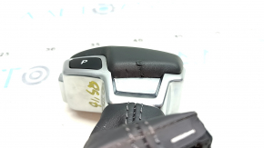 Gear knob Audi Q5 80A 18-19 leather, gray, tears, scratches