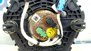 Airbag in the steering wheel driver BMW X5 G05 19-24 leather black, scratches on the emblem, rusty pyropatron 