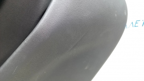 Door trim card rear left BMW X5 G05 19-23 leather schwarz/Canberra-Beige without curtain, wood insert Fineline Stripe, armrest leather beige, with handle and pads, dented, butt