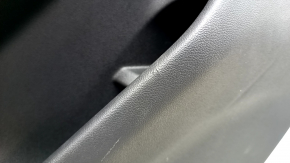 Door trim card rear left BMW X5 G05 19-23 leather schwarz/Canberra-Beige without curtain, wood insert Fineline Stripe, armrest leather beige, with handle and pads, dented, butt