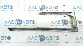 Front bumper grille molding right BMW X5 G05 19-23 chrome, X-Line, broken fastening