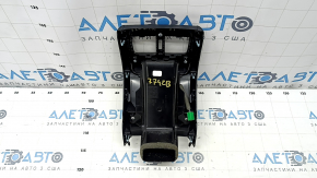 Rear center console trim Honda Accord 18-22 black, under air duct, 4 parts, with antenna, scratches