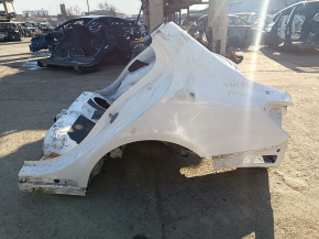 Quarter wing rear left Mercedes C-class W205 15-18 on the body, white