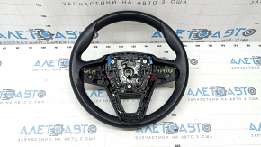 Naked steering wheel BMW X5 G05 19-24 black leather under petals, Sport, scratches, came apart