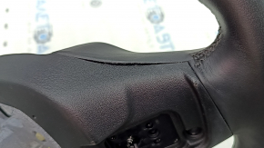 Naked steering wheel BMW X5 G05 19-24 black leather under petals, Sport, scratches, came apart