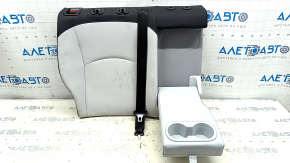 Rear row of seats 2nd row upper part right Toyota Prius 50 21-22 leather black and gray, dry-cleanable, with belt