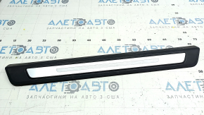 Door sill outer front right Audi Q5 80A 18-24 black with chrome, scratches