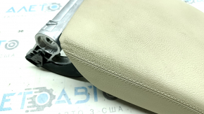 Armrest of the central console Audi Q5 80A 18-20 leather, brown, for cleaning