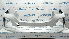 Bare front bumper BMW X5 G05 19-23 for parking sensors and PMA, white, dents, bumps