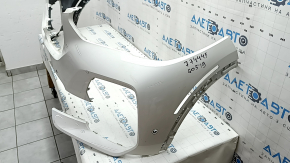 Bare front bumper BMW X5 G05 19-23 for parking sensors and PMA, white, dents, bumps