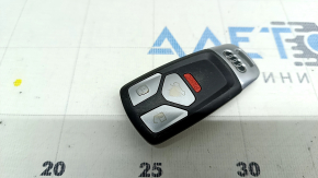 Audi Q5 80A 18-24 keyless key, 4 buttons, type 2, scratches, bumps, worn, broken mount