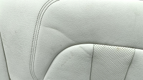 Backrest of the rear row 2 row left BMW X5 G05 19-22 for 2 rows, leather Elfenbein-Weiss, for cleaning, dents
