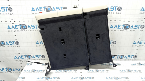 Backrest of the rear row 2 row left BMW X5 G05 19-22 for 2 rows, leather Elfenbein-Weiss, for cleaning, dents