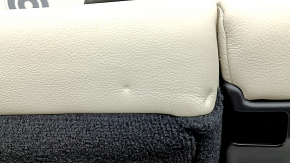 Backrest of the rear row 2 row left BMW X5 G05 19-22 for 2 rows, leather Elfenbein-Weiss, for cleaning, dents