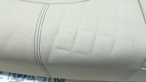 Rear seat cushion 2 row BMW X5 G05 19-22 for 2 rows, Elfenbein-Weiss leather, for cleaning, dents, contact with water