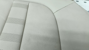 Rear seat cushion 2 row BMW X5 G05 19-22 for 2 rows, Elfenbein-Weiss leather, for cleaning, dents, contact with water