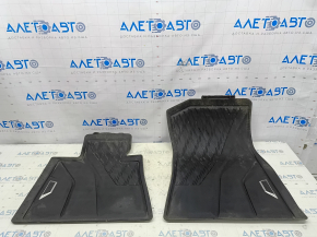 Set of floor mats for BMW X5 G05 19-24 rubber black for 2 rows