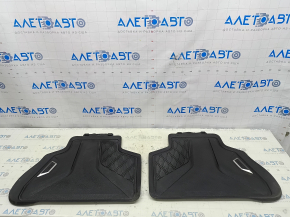 Set of floor mats for BMW X5 G05 19-24 rubber black for 2 rows