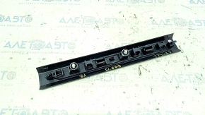 Door sill trim front right BMW X5 G05 19-24 black with chrome insert BMW, backlight, worn, oxidized, damaged by water