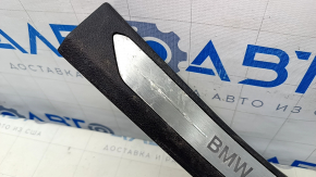 Door sill trim rear left BMW X5 G05 19-24 black with chrome insert BMW, backlight, oxidized, damaged by water