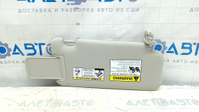 Left visor Mazda CX-5 17-19 gray, with backlight, without hook, type 2