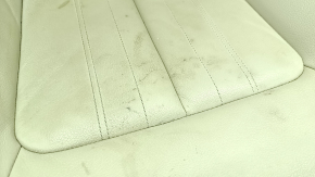 Audi Q5 80A 18-24 leather passenger seat trim, beige, heated, needs cleaning, oxidized chip, cut wire
