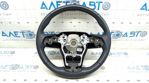 Naked steering wheel Toyota Highlander 20-24 leather black, without heating, dented