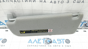 Right visor Audi A6 C7 12-16 gray, without hook