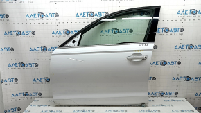 Door assembly front left Audi A6 C7 12-18 keyless, white LS9R, butt