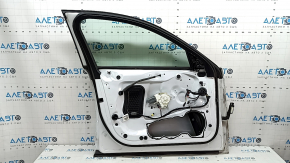 Door assembly front left Audi A6 C7 12-18 keyless, white LS9R, butt