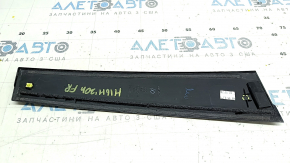 Door trim side front right Toyota Highlander 20-25 black gloss, broken fastening, scratches