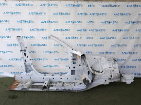 Front left quarter Mercedes C-class W205 15-18 on the body, white