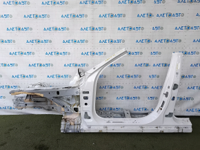 Front left quarter Mercedes C-class W205 15-18 on the body, white
