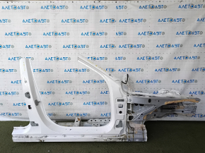 Front right quarter Mercedes C-class W205 15-18 on the body, white