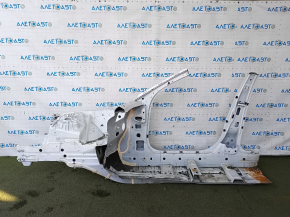 Front right quarter Mercedes C-class W205 15-18 on the body, white