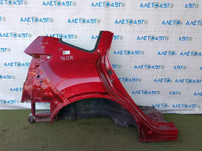 Quarter wing rear right Honda CRV 17-22 red, with central pillar, pokes