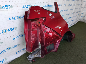 Quarter wing rear right Honda CRV 17-22 red, with central pillar, pokes