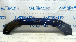 Lower trunk door molding Mazda CX-5 17-21 without handle cover, crack in fastening