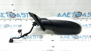 Left side mirror complete Audi A6 C7 12-18 14+2 pins, for auto warehouse, BSM, turn signal, auto-dimming, with cover, white, scratches