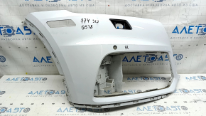 Front bare bumper right side Audi Q5 80A 18-20 white, for parking sensors, for headlight washers
