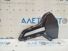 Left fog light frame BMW 3 G20 19-22 without chrome moldings, matte black with gloss black